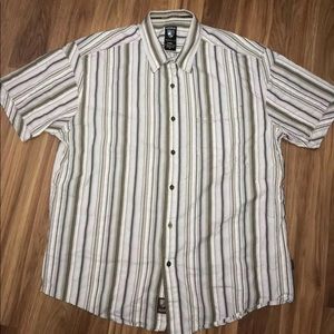 Kuhl Suncel Striped Short Sleeve Button Up Shirt
